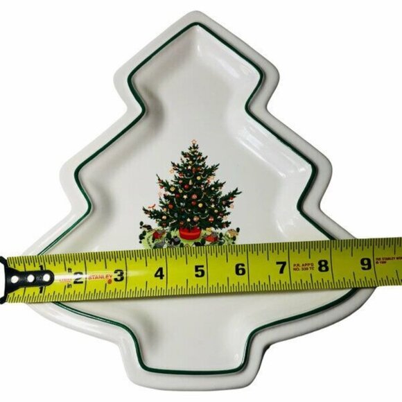 Pfaltzgraff Christmas Heritage Tree Shaped Ceramic Dish - Picture 7 of 7
